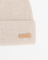 Cappello tricot beige